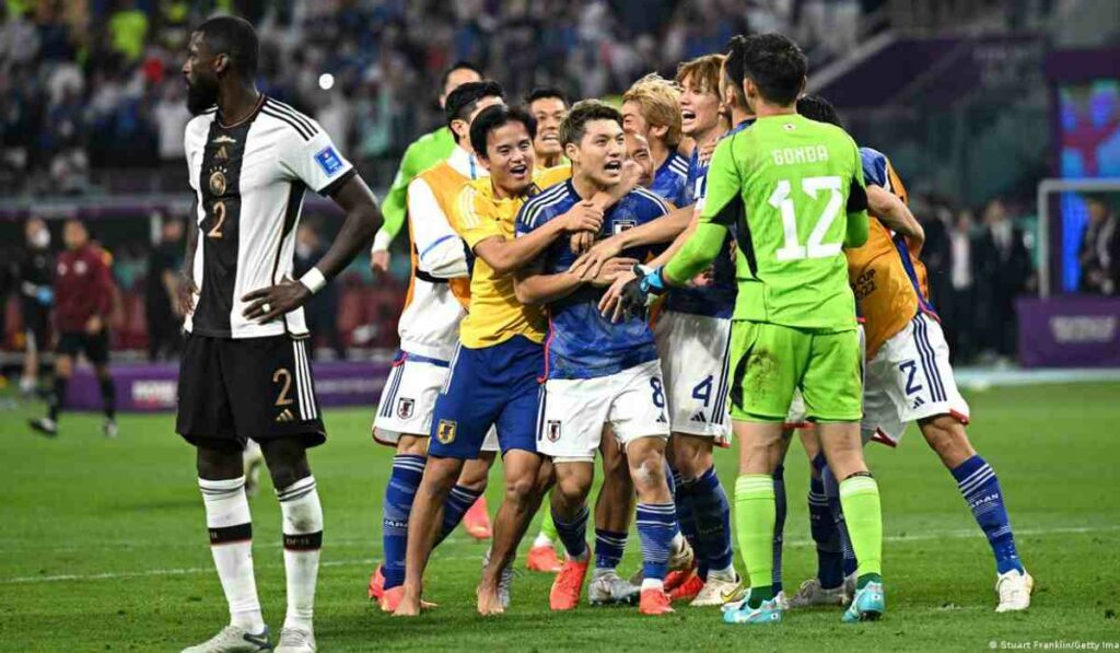 Japan shocked Germany in the first match